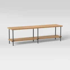 Wood And Metal TV Stand For TVs Up To 60" - Room Essentials™ -Dream Home Shop GUEST 008e6b5f 4d43 465d 8784 80c8ca30ed60