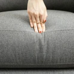 HOMCOM Recliner Sofa Couch With Easy Pull Handles And Adjustable Footrest, 3 Seater Sofa Modern Couch, Gray -Dream Home Shop GUEST 01285fca bf0d 4ab6 9636 ed4f6bbd7658