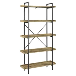 68" 5 Tray Shelf Urban Pipe X Back Bookshelf - Saracina Home -Dream Home Shop GUEST 02a32209 9a39 43d0 80fe a30fa637ed6e
