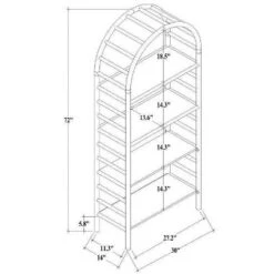 72" Holladay Curved Wooden Bookcase - Threshold™ Designed With Studio McGee -Dream Home Shop GUEST 02d306c2 b728 424b 85ec e8a3f4144d26