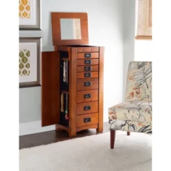 Delia Jewelry Armoire Brown - Powell Company -Dream Home Shop GUEST 0454207a 822a 4010 846b b8a617a392c9