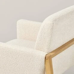 Boucle Upholstered Accent Arm Chair - Cream - Hearth & Hand™ With Magnolia -Dream Home Shop GUEST 048e0445 498d 4ee6 88fb 43fc40b20dd3