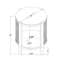 Portola Hills Woven Accent Table - Threshold™ Designed With Studio McGee -Dream Home Shop GUEST 0561165f 7bd8 4818 b2e8 f2a443a2b510