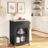 Windham Wood Top Kitchen Cart - Black - Threshold™ -Dream Home Shop GUEST 08ca94bf 2c90 4904 b6d6 f0b6e68ff353