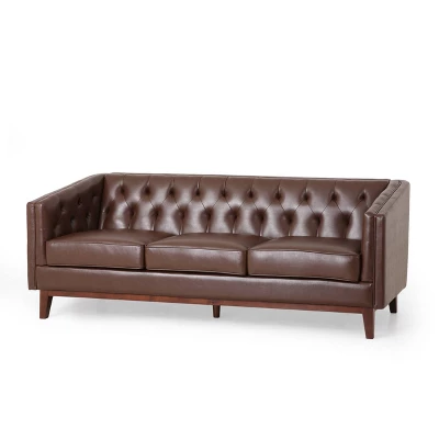 Ovando Contemporary Upholstered 3 Seater Sofa - Christopher Knight Home 15 Ovando Contemporary Upholstered 3 Seater Sofa - Christopher Knight Home - Image 13
