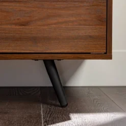 2 Door Mid-Century Modern Wood Storage TV Stand For TVs Up To 80" - Saracina Home -Dream Home Shop GUEST 0e4fdc3f f934 43f3 8755 649cf8a49bb2