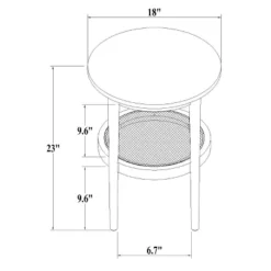 Wood & Cane Round Accent Side Table - Hearth & Hand™ With Magnolia -Dream Home Shop GUEST 0eb2755c d2db 4090 861c f37402a4c9dc