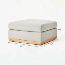 Woodland Hills Modular Sectional Ottoman Light Gray - Threshold™ Designed With Studio McGee -Dream Home Shop GUEST 0ed068aa 7686 4196 a244 18c08b84b454