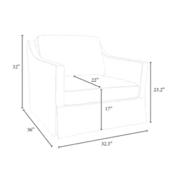 Vivian Park Upholstered Swivel Chair Cream - Threshold™ Designed With Studio McGee -Dream Home Shop GUEST 0f6cc5a6 f1ac 4b5a a69b 5faae524745a