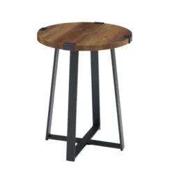 Wrightson Urban Industrial Faux Wrap Leg Round Side Table - Saracina Home 27 Wrightson Urban Industrial Faux Wrap Leg Round Side Table - Saracina Home -Dream Home Shop GUEST 10a274df fdc1 4838 a26b e97de3166e26
