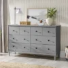 Stiva Classic Mid-Century Modern Horizontal 6 Drawer Dresser - Saracina Home -Dream Home Shop GUEST 1552172c 8955 45f1 8875 f64c868752ab