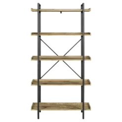 68" 5 Tray Shelf Urban Pipe X Back Bookshelf - Saracina Home -Dream Home Shop GUEST 18cd1433 31a3 4be1 8f59 f88c9c732217