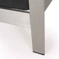 Pismo 5pc Aluminum Chat Set With Fire Pit - Silver/Dark Gray - Christopher Knight Home -Dream Home Shop GUEST 1d52670a 0267 4eff aea6 da862c60e7a1