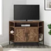 Atticus Modern Farmhouse 2 Door Corner TV Stand For TVs Up To 55" Rustic Oak - Saracina Home -Dream Home Shop GUEST 1ed4764f 782b 4a4b 8b55 c55c056b5341