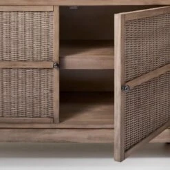 Brandeis Woven TV Stand For TVs Up To 60" Brown - Threshold™ Designed With Studio McGee -Dream Home Shop GUEST 207e0e77 d234 4ee8 8261 19fba8aebd36