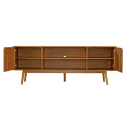 Solid Wood Mid-Century Modern TV Stand For TVs Up To 80" - Saracina Home -Dream Home Shop GUEST 21c882f2 4627 4d0e a364 30f5fcdcd258