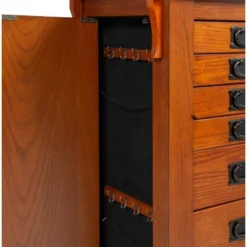 Delia Jewelry Armoire Brown - Powell Company -Dream Home Shop GUEST 2245716a fa42 47af 9bbe f7ab634fcde4