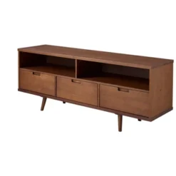 Cara Mid-Century Modern 3 Drawer TV Stand For TVs Up To 65" - Saracina Home -Dream Home Shop GUEST 27a24018 e7a9 4d99 88df 5f5a13923937
