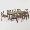Belasera 9pc Acacia Wood Expandable Dining Set Gray - Christopher Knight Home -Dream Home Shop GUEST 27eb2294 844d 45f3 9200 2a198f7a148a