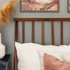 Boho Solid Wood Spindle Platform Bed - Saracina Home -Dream Home Shop GUEST 2e030a6f 4f27 4e38 93bf c028f836cd37