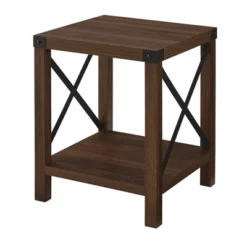 Sophie Rustic Industrial X Frame Side Table - Saracina Home -Dream Home Shop GUEST 2eab057f bcba 405f a0cf 6f98e2aca435