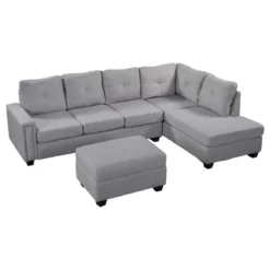 108" Reversible L-Shape Sectional Sofa Couch With Storage Ottoman-ModernLuxe 19 108" Reversible L-Shape Sectional Sofa Couch With Storage Ottoman-ModernLuxe -Dream Home Shop GUEST 3035f666 1fcd 484c 8f89 77d780d2d56c