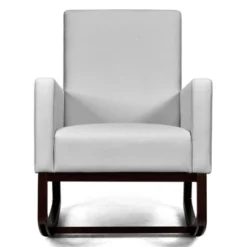 Tangkula 2-in-1 Upholstered Rocking Chair With Wood Leg & Pillow Relax Sofa Chair Light Grey/Beige/Dark Gray -Dream Home Shop GUEST 319dd84e 5221 46b3 8dee 78b675f7bfd5