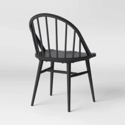 2pk Adwolf Rounded Spindle Dining Chairs Black - Threshold™ -Dream Home Shop GUEST 3349c84d 67f7 4df0 bbc1 7211fcfc09d1