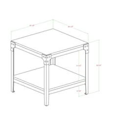 Set Of 2 Benny Urban Industrial Angle Iron Side Tables - Saracina Home -Dream Home Shop GUEST 36f541d7 e3c1 4bfe a7c1 00065ab8ba6c