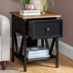 Set Of 2 Farmhouse Single Drawer V Frame Nightstands - Saracina Home 19 Set Of 2 Farmhouse Single Drawer V Frame Nightstands - Saracina Home -Dream Home Shop GUEST 37e94c5e 823d 4fff b6b8 c64e0f45834b