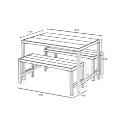 3pc Kids' Metal Outdoor Table Set - Dark Gray - Hearth & Hand™ With Magnolia -Dream Home Shop GUEST 3b362172 1f8b 45d0 ad76 10781f31a5d5