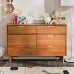 Mid-Century Modern Groove Wood 6 Drawer Dresser - Saracina Home 37 Mid-Century Modern Groove Wood 6 Drawer Dresser - Saracina Home -Dream Home Shop GUEST 3d447677 be9f 4732 b071 4ec0db1c971f