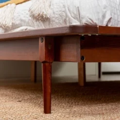 Boho Solid Wood Spindle Platform Bed - Saracina Home -Dream Home Shop GUEST 3eed612c 8a92 4ef4 835b fe0d274d907d