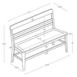 Wood Ladder Back Bench - Hearth & Hand™ With Magnolia -Dream Home Shop GUEST 46efa1ae da8d 491f b419 88f9c667e10a
