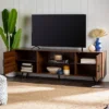 2 Door Mid-Century Modern Wood Storage TV Stand For TVs Up To 80" - Saracina Home 1 2 Door Mid-Century Modern Wood Storage TV Stand For TVs Up To 80" - Saracina Home -Dream Home Shop GUEST 483698e6 5ac0 4765 b2c6 06165d910486