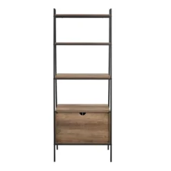 72" Open Shelf And Closed Storage Cabinet Ladder Bookcase - Saracina Home -Dream Home Shop GUEST 48b42602 a941 4f60 80c3 bd3ce1969bfa