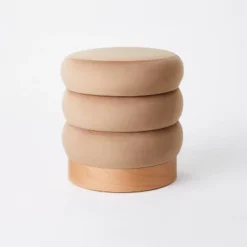 Clarkdale Channel Tufted Ottoman With Wood Base - Threshold™ Designed With Studio McGee -Dream Home Shop GUEST 49c40f06 ce24 490b b665 fce10ad00f8a