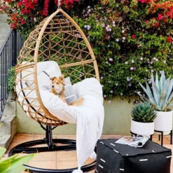 Britanna Patio Hanging Egg Chair - Natural - Opalhouse™ 11 Britanna Patio Hanging Egg Chair - Natural - Opalhouse™ -Dream Home Shop GUEST 4b072736 06c1 4fa1 8662 422f2020ef23
