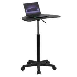 Emma And Oliver Sit To Stand Mobile Laptop Computer Desk - Portable Rolling Standing Desk -Dream Home Shop GUEST 4cd1cdb9 b7be 4966 8c1d 445afd08e0f9