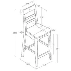 2pk Wood Ladder Back Counter Stool - Hearth & Hand™ With Magnolia -Dream Home Shop GUEST 501b822c a2fd 461d aa13 130aba448f95