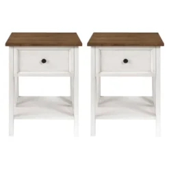 Set Of 2 Farmhouse Single Drawer V Frame Nightstands - Saracina Home 27 Set Of 2 Farmhouse Single Drawer V Frame Nightstands - Saracina Home -Dream Home Shop GUEST 50285f74 c096 4646 942b 6ccbf5d3dde3