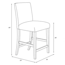 25" Velvet Parsons Counter Height Barstool Wood - Threshold™ -Dream Home Shop GUEST 502e98e9 d371 4be1 ac02 195efdc5d03b