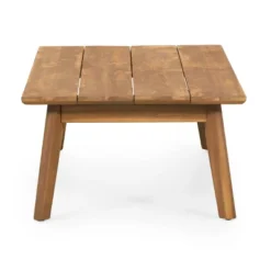 2pc Ellendale Outdoor Acacia Wood Loveseat & Coffee Table Teak/White - Christopher Knight Home -Dream Home Shop GUEST 527fc4b4 2c48 4434 96d6 54220c45be10