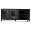 Walda Wood Cabinet With 2 Sliding Doors And 1 Drawer TV Stand For TVs Up To 60" Dark Brown/Gray - Baxton Studio -Dream Home Shop GUEST 52e6c1a5 581e 4234 a534 2d067179cc34