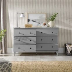 Stiva Classic Mid-Century Modern Horizontal 6 Drawer Dresser - Saracina Home 26 Stiva Classic Mid-Century Modern Horizontal 6 Drawer Dresser - Saracina Home -Dream Home Shop GUEST 53801b5f b1d4 4b04 8c85 a7971d352e4e