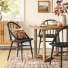 2pk Adwolf Rounded Spindle Dining Chairs Black - Threshold™