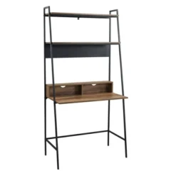 36" Writing Desk With Open Storage Ladder Bookshelf - Saracina Home -Dream Home Shop GUEST 62238f92 a3f2 4932 b53f 1b8c4ab359c8