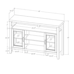 Rustic Transitional Double Door Highboy Buffet - Saracina Home -Dream Home Shop GUEST 62de4580 55ca 47d9 bff2 e5aa9db925da