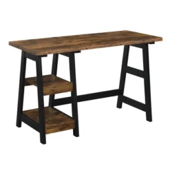 Designs2Go Trestle Desk With Shelves - Breighton Home -Dream Home Shop GUEST 63e3a54d 0d29 4709 87d7 2c9754419ab8
