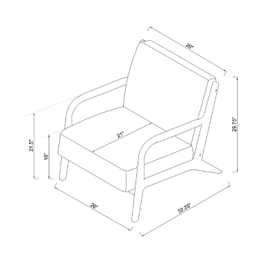 Esters Wood Armchair - Threshold™ 7 Esters Wood Armchair - Threshold™ - Image 5